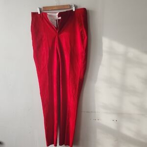 Elegant Red Men's Dress Pants